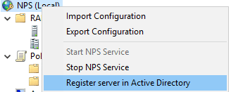 Register server in Active Directory