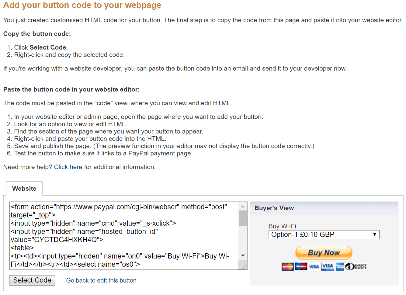 fig 12. Button Code