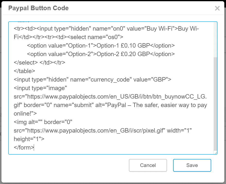 fig 14. Update Button Code