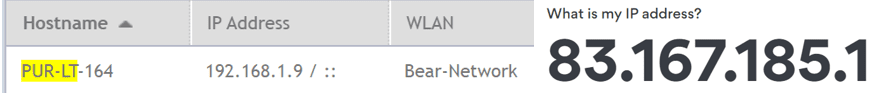 Laptop Connected to my home SSID
