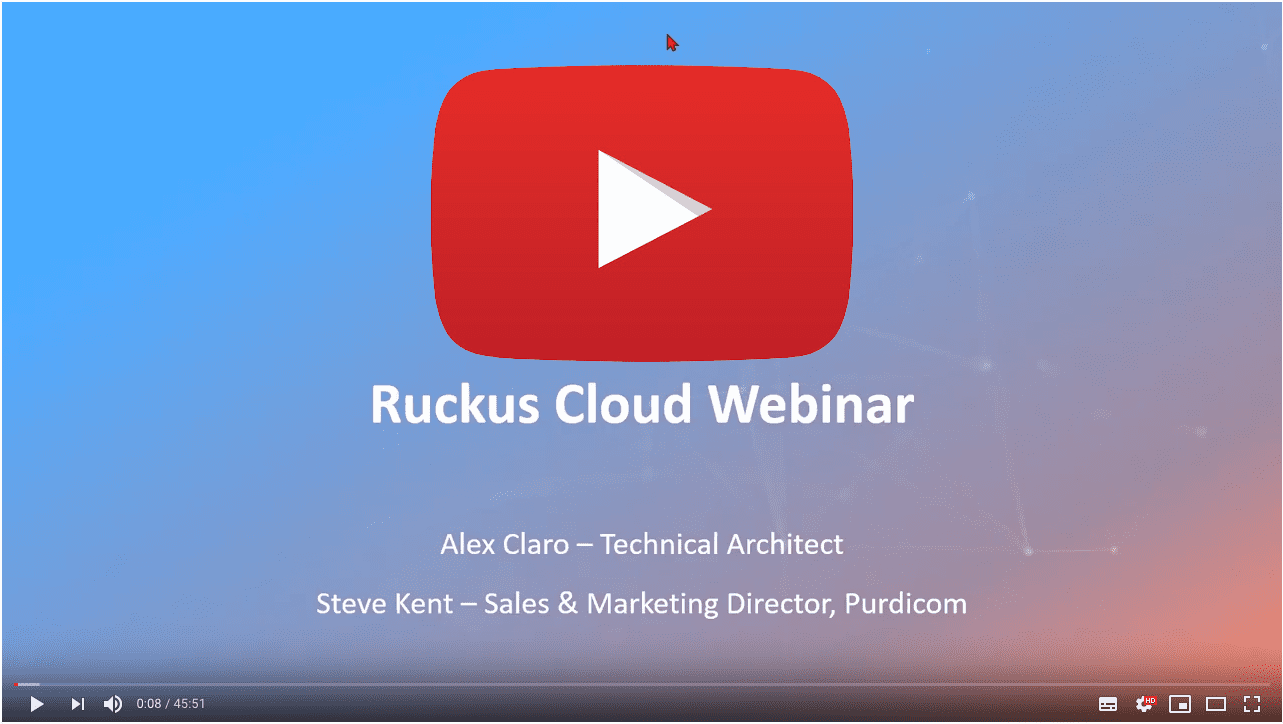 Ruckus Cloud Management Webinar - YouTube