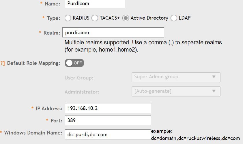 RUCKUS SmartZone Interface