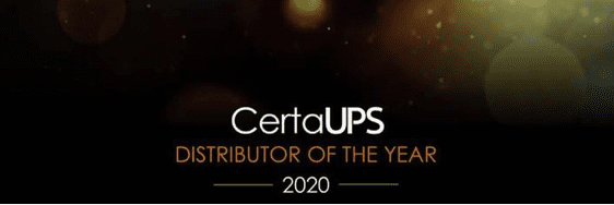 Certa UPS Distributor of the Year 2020 CertaUPS distributor of the year 2020