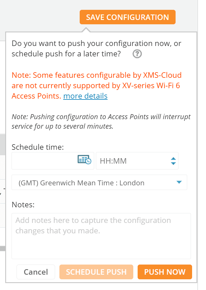 Cambium XMS Cloud: Creating a Profile Step 7.1 Cambium XMS Cloud: Creating a Profile Step 7.1