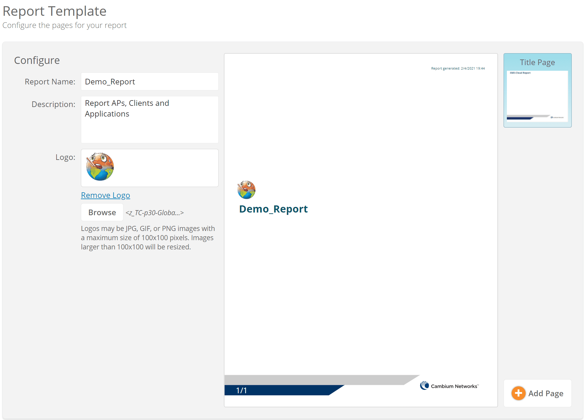 Cambium XMS Cloud Creating Reports 2