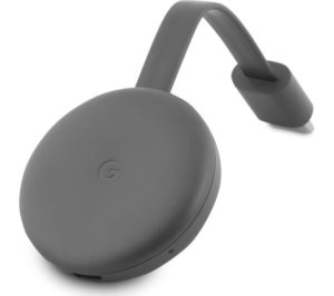 GOOGLE Chromecast - Third Generation Charcoal