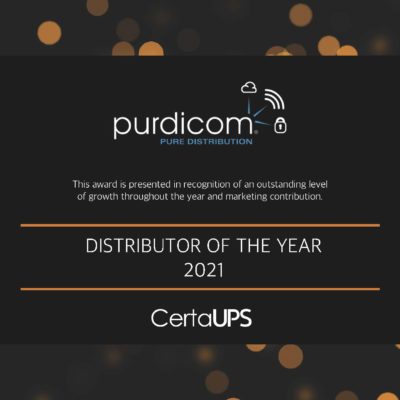 Certa UPS Distributor of the Year 2021