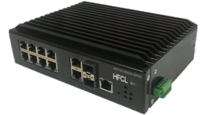 IO by HFCL Indistrial Access Switch HSP-IO-8GE2S-I2PDH