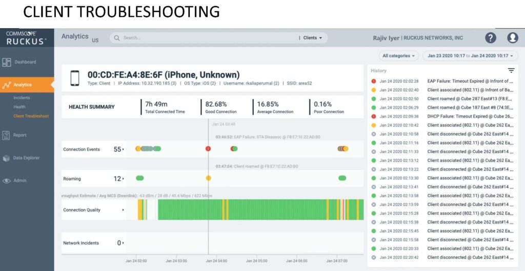 Ruckus Client Troubleshooting