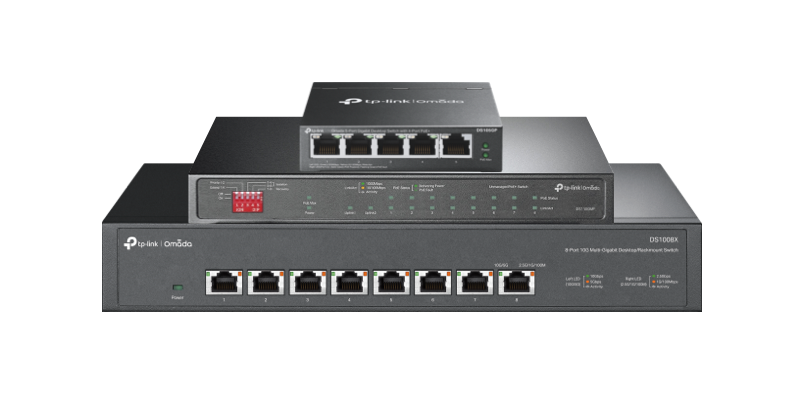 TP-Link Unmanaged Switches 10Gbps 2.5Gbps Fast Ethernet PoE