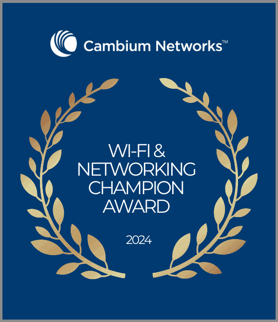 WiFi & Networking IT Distributor - Champion of the Year Award from Cambium Networks