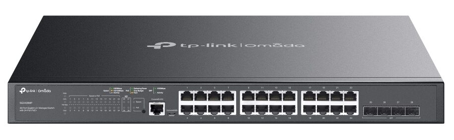 TP-Link SG3428MP Omada 28-Port Gigabit L2+ Managed Switch with 24-Port PoE+