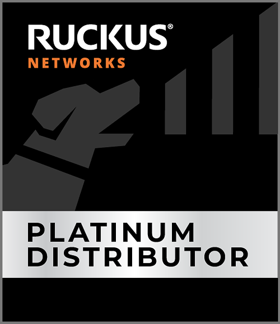 Official authorized distributor of RUCKUS indoor & outdoor access points, ICX ethernet switches & network management software & hardware.